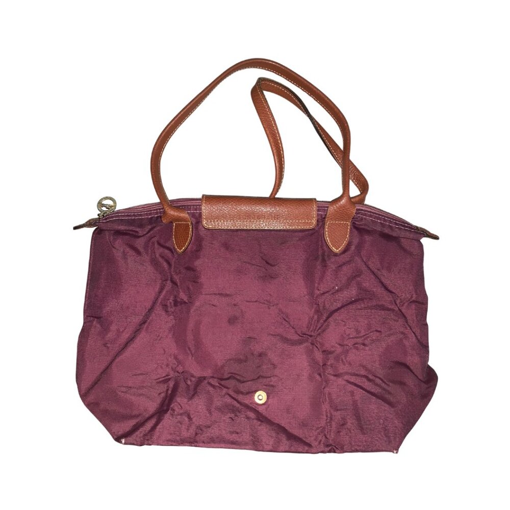 Pre-Owned Longchamp Le Pliage Medium Tote in Bordeaux Long Straps - Picture 4 of 13